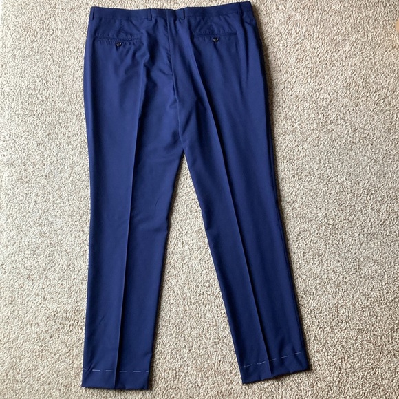 NWOT Brunello Cucinelli Men’s Navy Lightweight Wool Trousers Pants IT60 US 42-44 - Picture 15 of 16